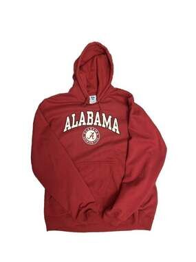 Vintage Alabama Crimson Tide Hoodie Adult Large Red Sweatshirt